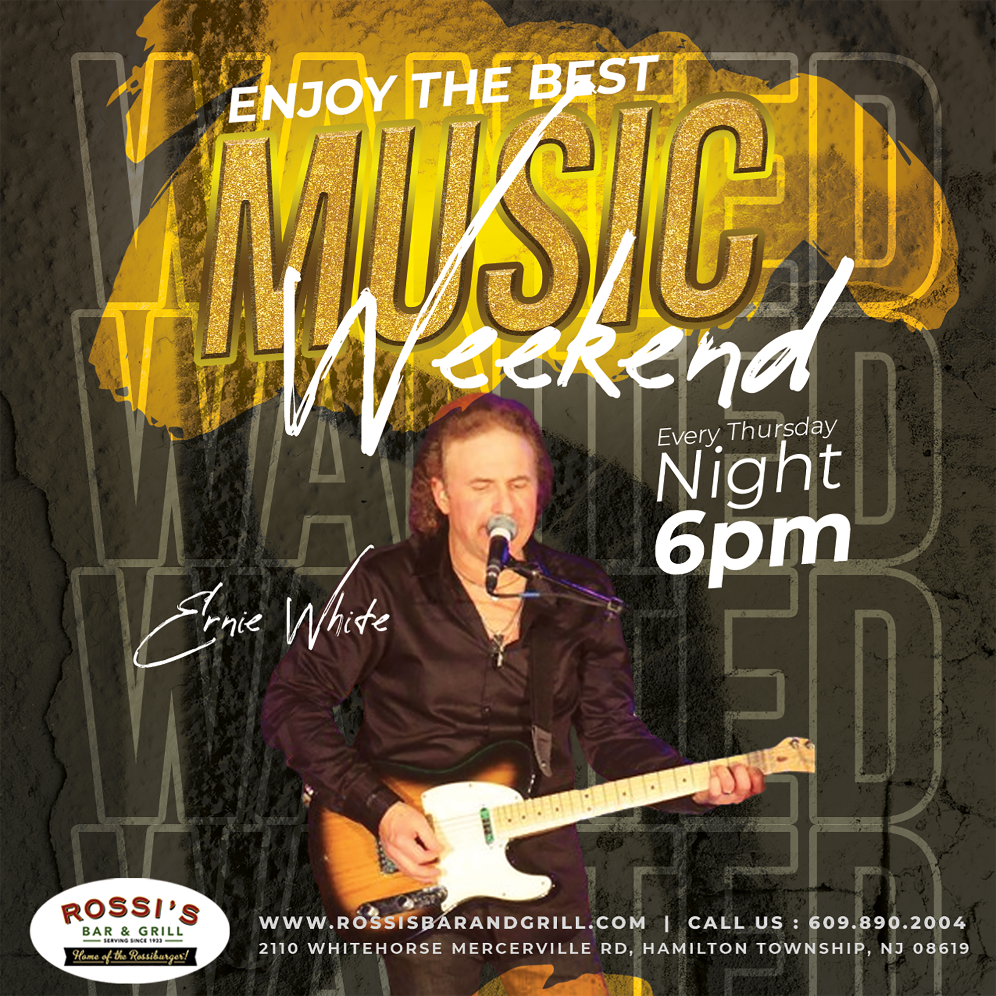 Ernie White at Rossi bar and grill nj